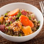 RoastedQuinoaVegetables Roasted quinoa and vegetable casserole
