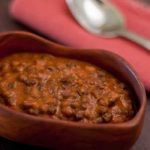 Black lentils tomato sauce Creamy black lentils in tomato sauce