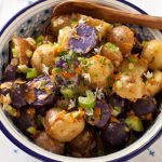 German potato salad with vegan coconut bacon | Recipe Renovator German pGerman potato salad with vegan coconut bacon | Recipe Renovatorotato salad vegan coconut bacon