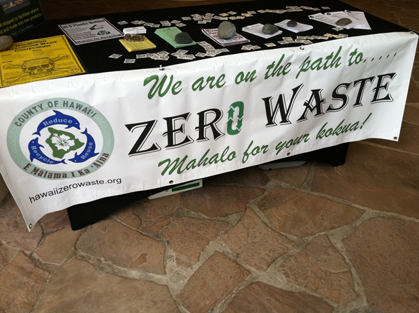 Zero Waste event sign