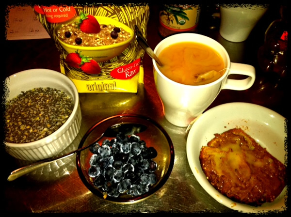 Travelling breakfast gluten-free
