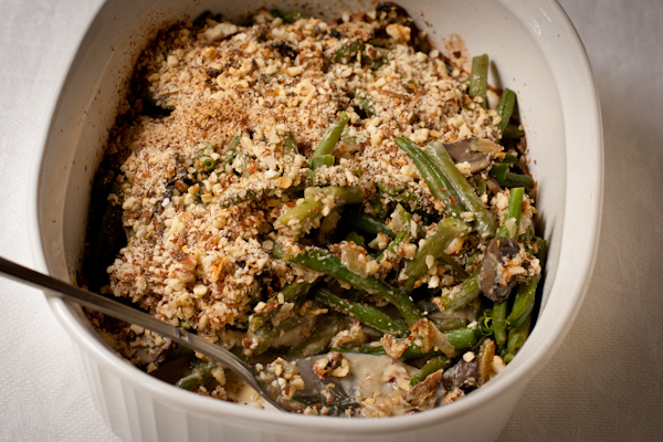 Healthy gluten-free Green Bean Casserole