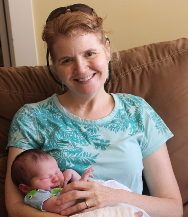 Me holding baby Murray