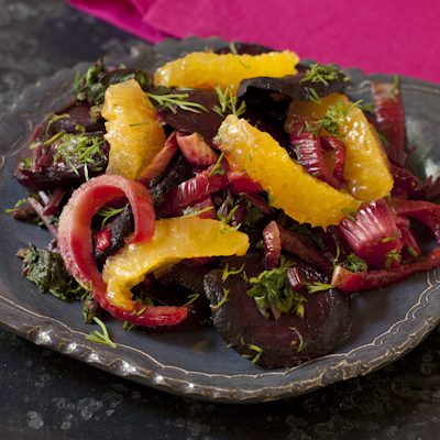 Roasted Beets Fennel Salad from Wild About Greens cookbook giveaway