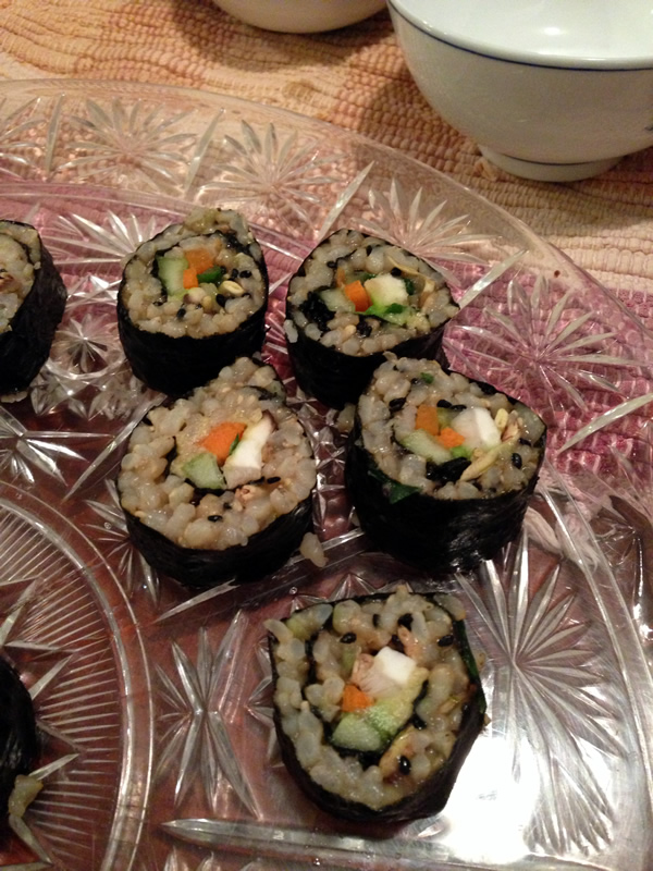Brown Rice Sushi from Plant-Powered Diet