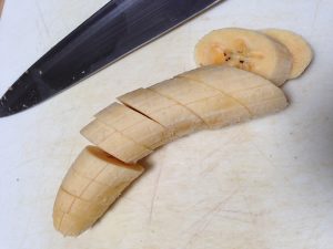 Slice plantains | Recipe Renovator