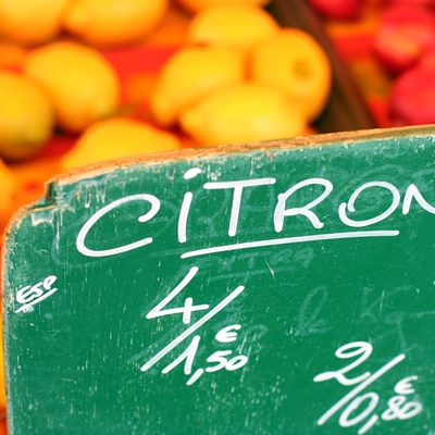 Lemons in a Provence farmer's market
