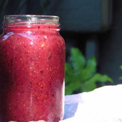 Fig smoothie from Food A Love Story | Dog Days of Summer on Recipe Renovator