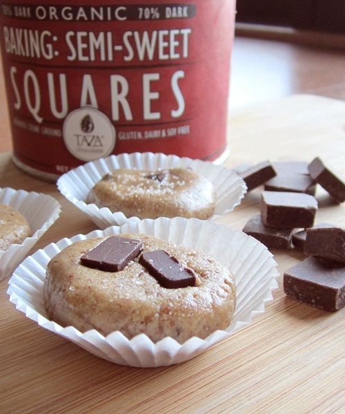 Salted chocolate chunk no-bake cookies from Go Dairy Free | Month O' Cookies on Recipe Renovator