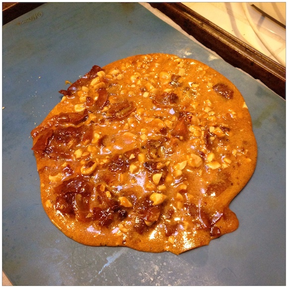 Peanut-coconut-bacon brittle from Easy As Vegan Pie | Review by Recipe Renovator