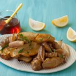 Honey Roasted Sunchokes with Shallots and Meyer Lemon from Recipe Renovator Honey Roasted Sunchokes with Shallots and Meyer Lemon from Recipe Renovator