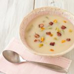 Creamy Potato Soup with Ham & Hatch chiles | paleo, gluten-free, dairy-free | Recipe Renovator Creamy Potato Soup with Ham & Hatch chiles | paleo, gluten-free, dairy-free | Recipe Renovator