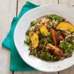 Nectarine Quinoa Slaw from Simply Vegetarian Cookbook by Susan Pridmore Nectarine Quinoa Slaw from Simply Vegetarian Cookbook by Susan Pridmore