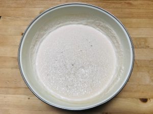 Dosa batter after at least 24 hours of fermenting