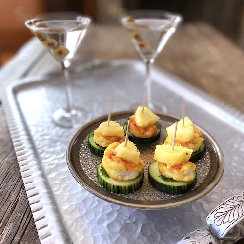 Thai-inspired shrimp appetizer